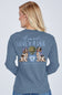 Simply Southern Love & A Dog Long Sleeve T-Shirt for Women in Blue