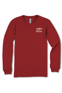 Simply Southern Touchdowns and Love Long Sleeve T-Shirt for Women in Red