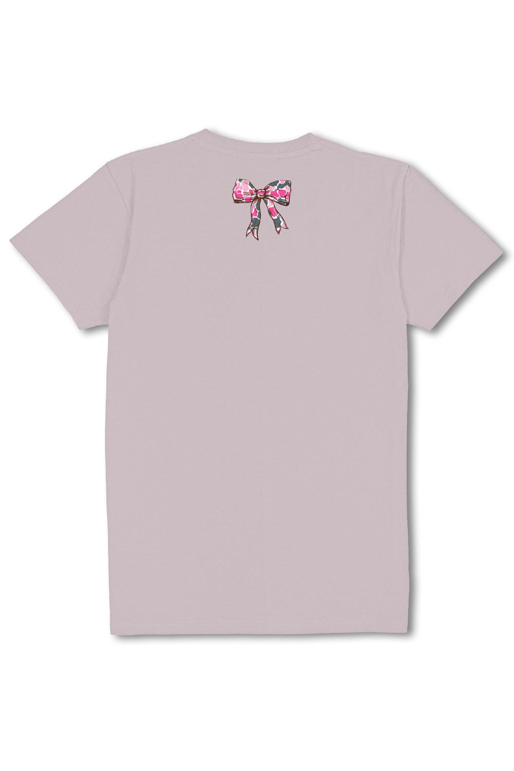 Simply Southern Dog Camo Bow T-Shirt for Women in Gray