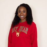 Simply Southern Hey Deer Sweatshirt for Women in Red