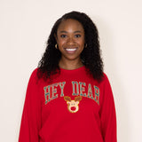 Simply Southern Hey Deer Sweatshirt for Women in Red