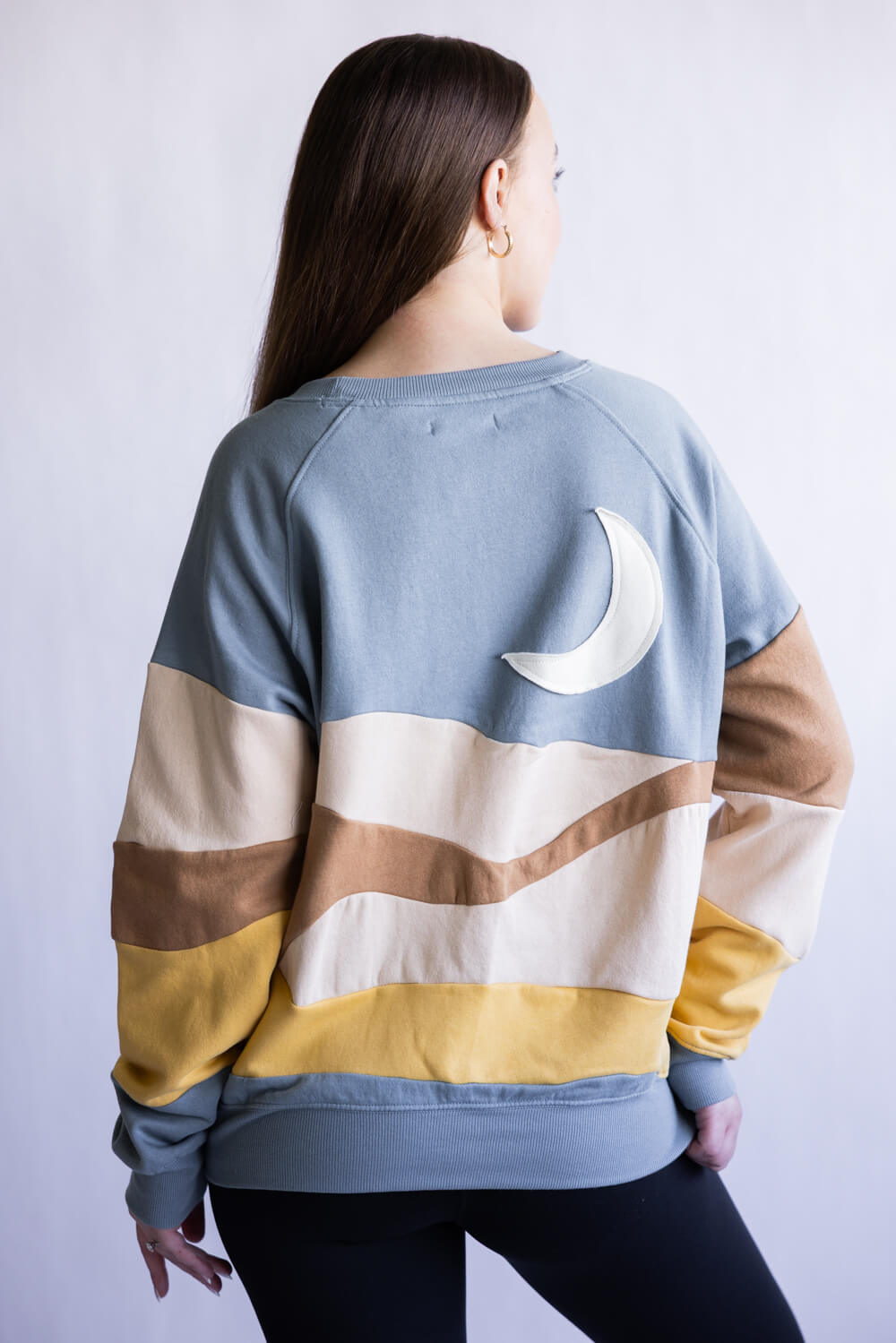 Simply Southern Moon Patch Crew Neck for Women 