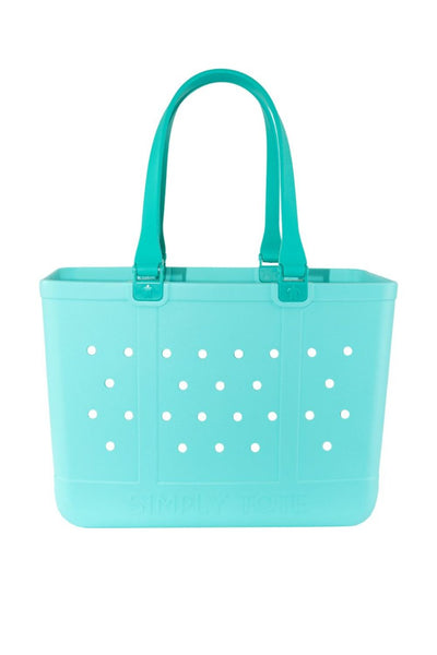 Simply Southern Large Waterproof Tote for Women in Lagoon | 0126