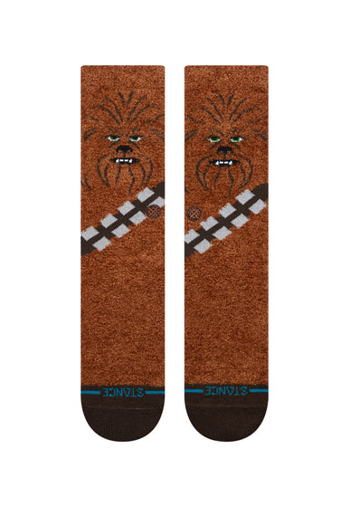 Stance Star Wars Chewie Crew Socks for Men in Brown