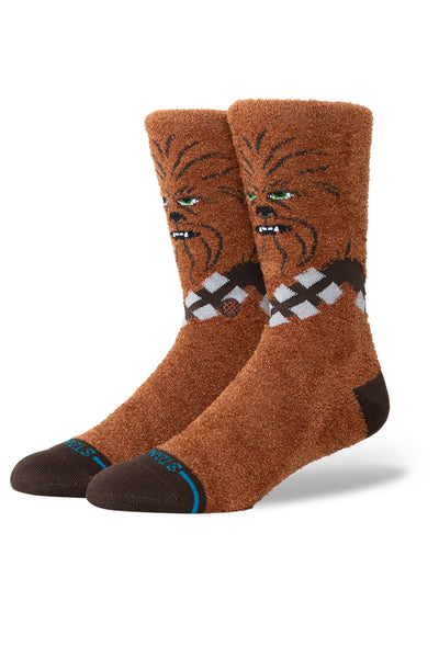 Stance Star Wars Chewie Crew Socks for Men in Brown
