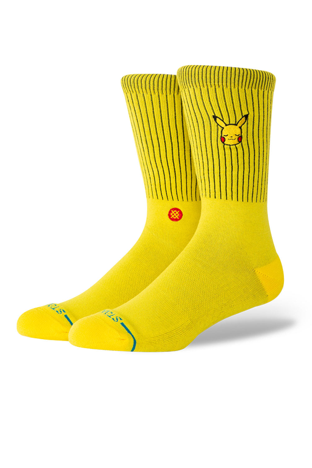  Stance Pokemon Pikachu Crew Socks for Men in Yellow 