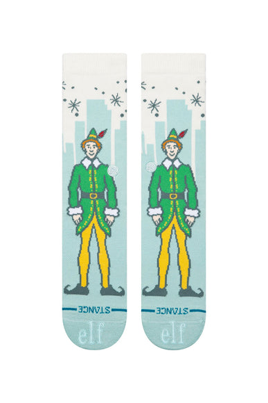 Stance Elf Big City Elf Crew Socks for Men in Blue