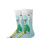 Stance Elf Big City Elf Crew Socks for Men in Blue