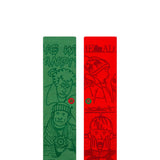 Stance Home Alone Crew Socks for Men in Red/Green