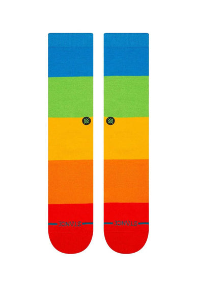  Stance Snapshot Crew Socks for Men in Rainbow