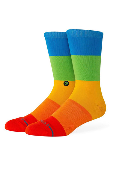  Stance Snapshot Crew Socks for Men in Rainbow