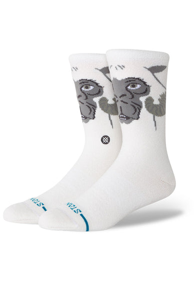 Stance Star Wars Tauntaun Crew Socks for Men in White