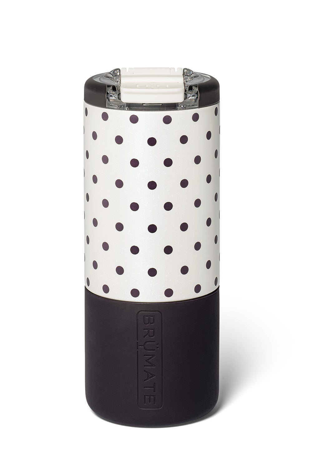brumate cup with black dots 