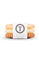 Stack of hair ties with 'Teleties' packaging on a white background