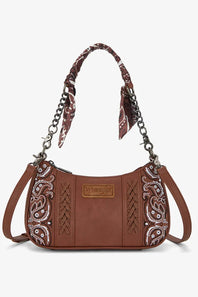 WRANGLER BANDANA SHOULDER PURSE BROWN | WG331-818-BR