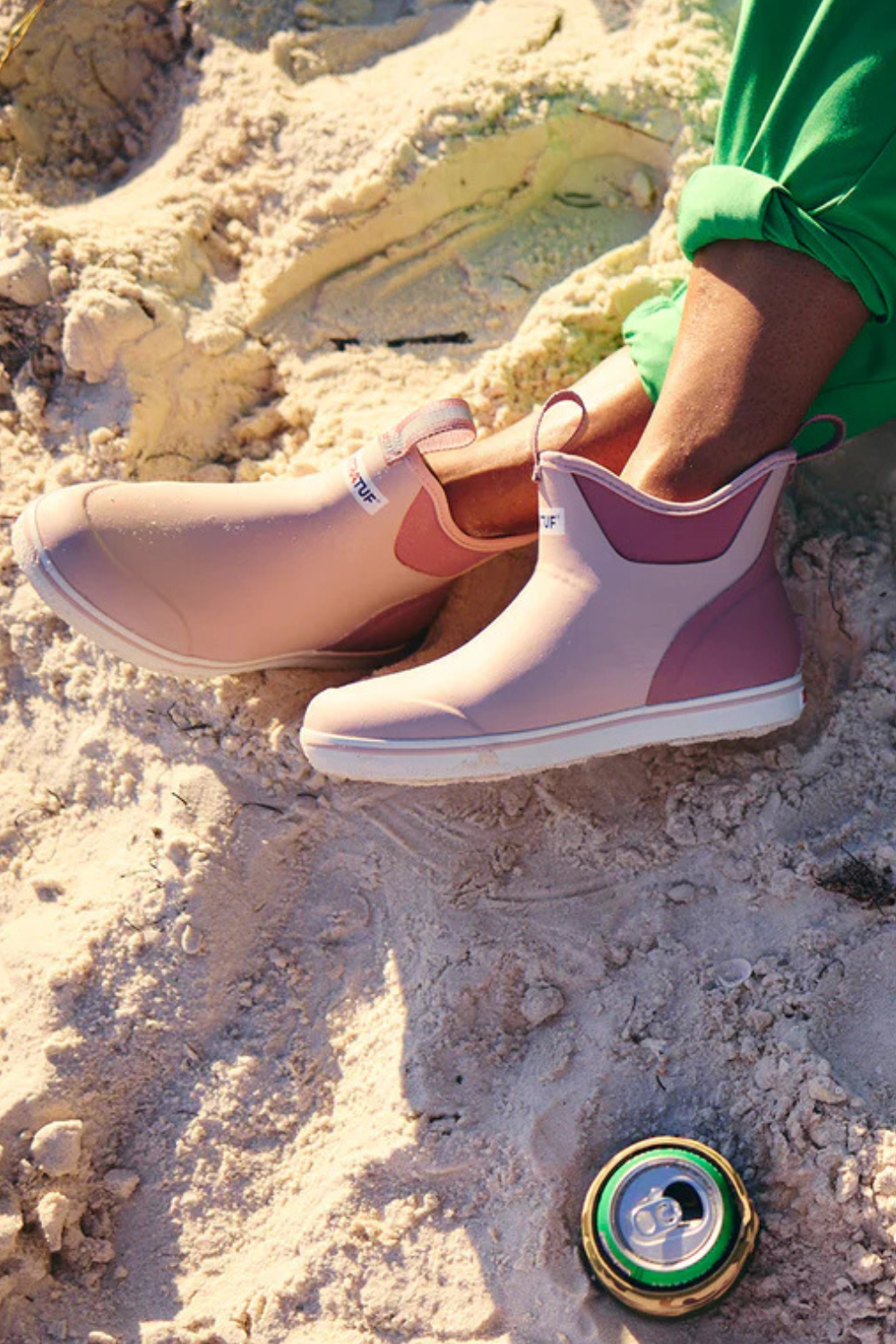 Xtratuf Ankle Deck Boot in Blush Pink for Women