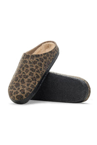 Birkenstock Zermatt Wool Felt Shearling Slippers for Women in Leo Toffee | 1030844