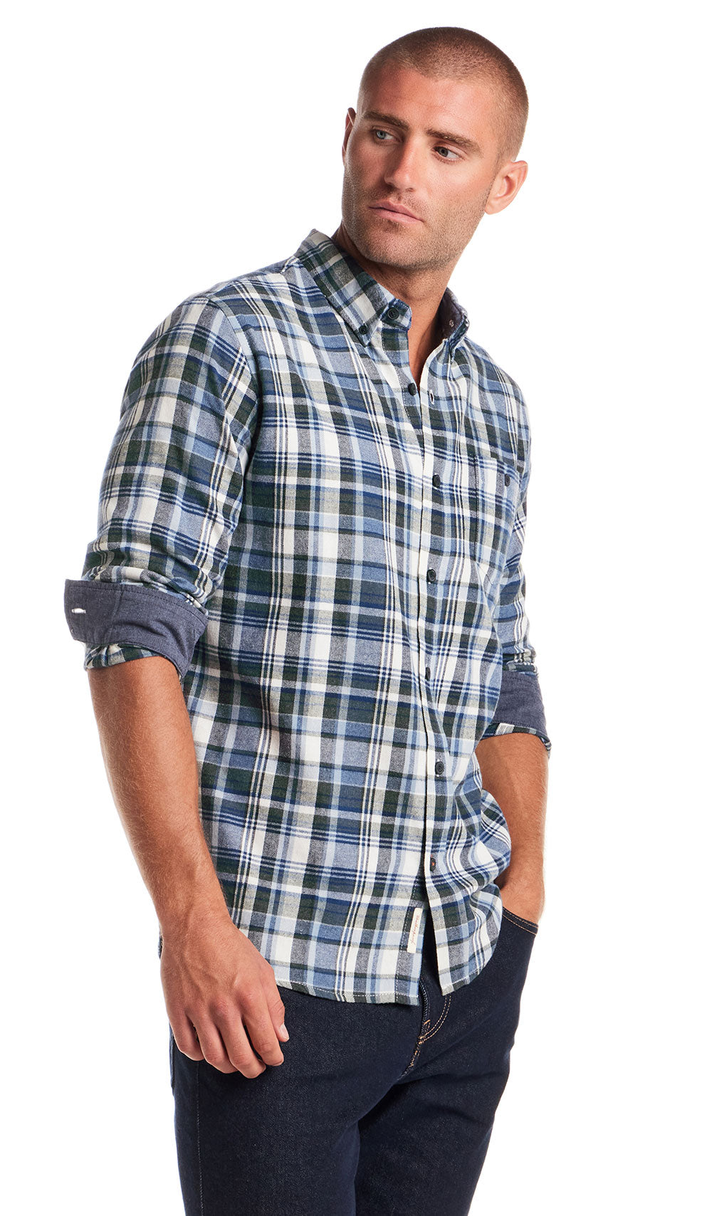 Weather-proof-vintage-BRUSHED-FLANNEL-shirt-F2585755GK-BLUEFUSION-ft2