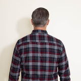 Weatherproof Vintage Flannel Shirt for Men in Red 