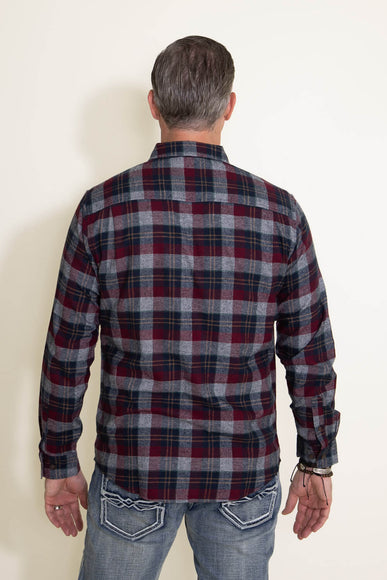 Weatherproof Vintage Flannel Shirt for Men in Red 