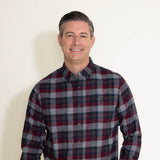 Weatherproof Vintage Flannel Shirt for Men in Red 