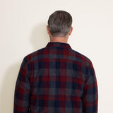 Weatherproof Vintage Sherpa Lined Shirt Jacket for Men in Red