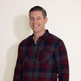 Weatherproof Vintage Sherpa Lined Shirt Jacket for Men in Red