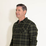 Weatherproof Vintage Sherpa Lined Shirt Jacket for Men in Green