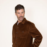 Weatherproof Vintage Corduroy Shirt Jacket for Men in Brown