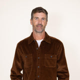 Weatherproof Vintage Corduroy Shirt Jacket for Men in Brown