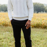 Weatherproof Vintage Faille Trouser Pants for Men in Black