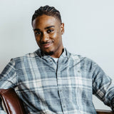 Weatherproof Vintage Flannel Shirt for Men in Grey