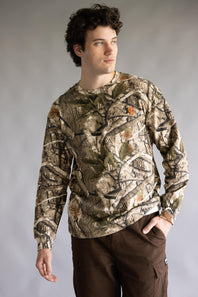 Thermal Forest Camo Long Sleeve Shirt for Men in Camo