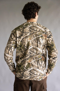 Thermal Forest Camo Long Sleeve Shirt for Men in Camo