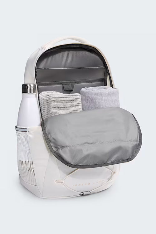 The North Face Jester Luxe Backpack for Women in White Dune/Burnt Cora – Glik's