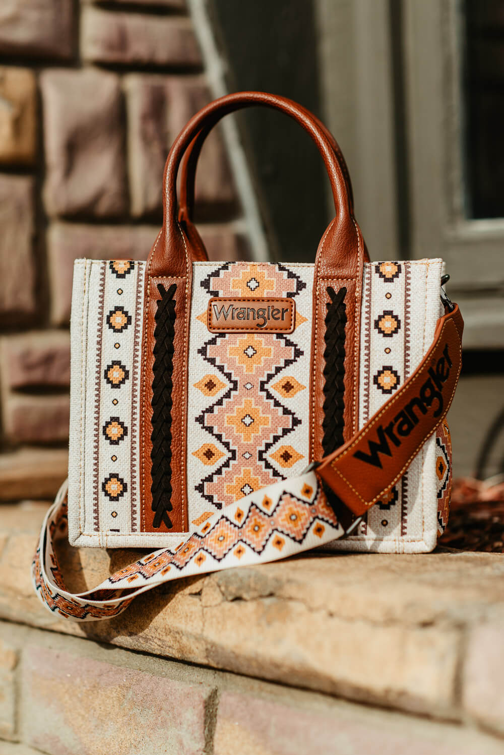 Wrangler Crossbody Tote Bag for Women in Pink/Yellow | WG2202-8120SCF –  Glik's