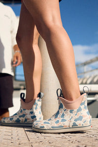 Xtratuf Ankle Deck Boot for Women in Ivory Duck Camo