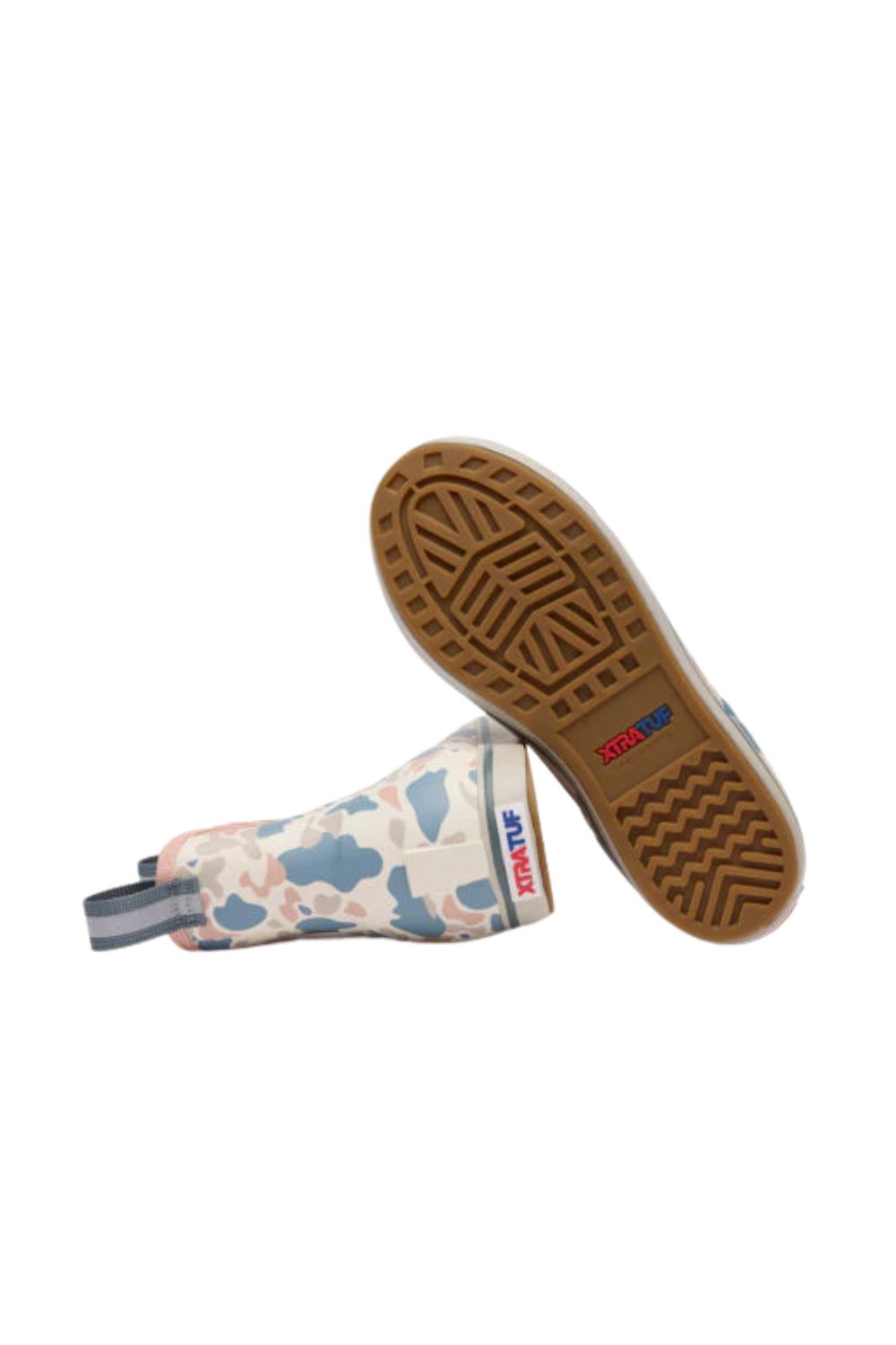 Xtratuf Ankle Deck Boot for Women in Ivory Duck Camo
