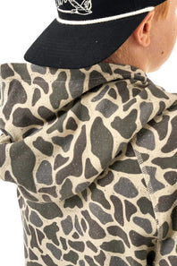Burlebo Youth Camo Fleece Hoodie for Boys in Deer Camo | Y-FH-CDC-CAMO