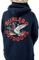 Burlebo Youth Old School Duck Hunt Hoodie for Boys in Navy | Y-FH-OSDK-NVY-NAVY