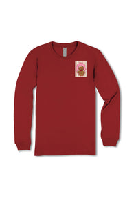 Simply Southern Youth Tis The Season Long Sleeve T-Shirt for Girls in Red
