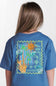 Simply Southern Youth Reef Mineral Wash T-Shirt for Girls in Overcast Blue