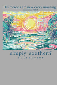 Simply Southern Youth His Mercies T-Shirt for Girls in Lunar