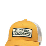 American Needle Pickle Ball Twill Valin Patch Trucker Hat in Yellow
