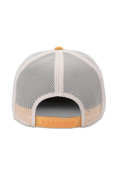 American Needle Pickle Ball Twill Valin Patch Trucker Hat in Yellow