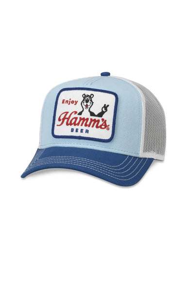American Needle Valin Hamm’s Beer Foam Trucker Hat for Men in Blue