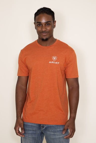 Ariat Box T-Shirt for Men in Orange