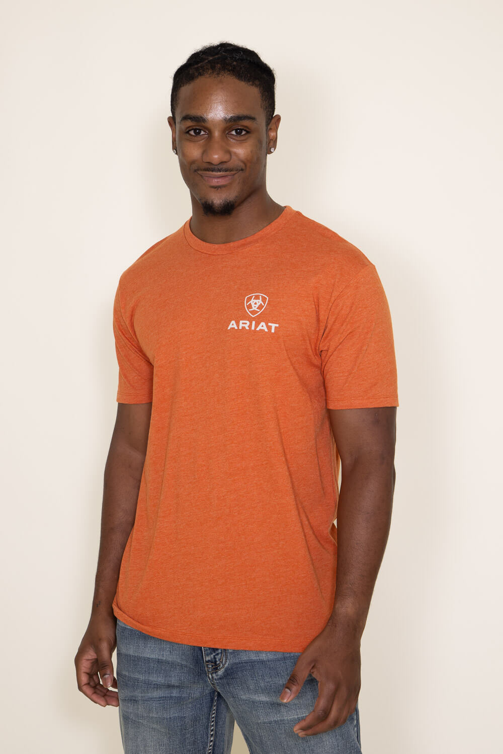 Ariat Box T-Shirt for Men in Orange