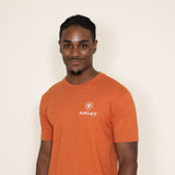 Ariat Box T-Shirt for Men in Orange