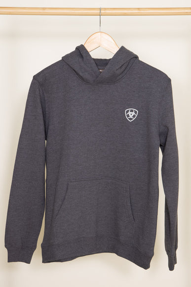 Ariat Youth Camo Corps Hoodie for Boys in Grey Heather